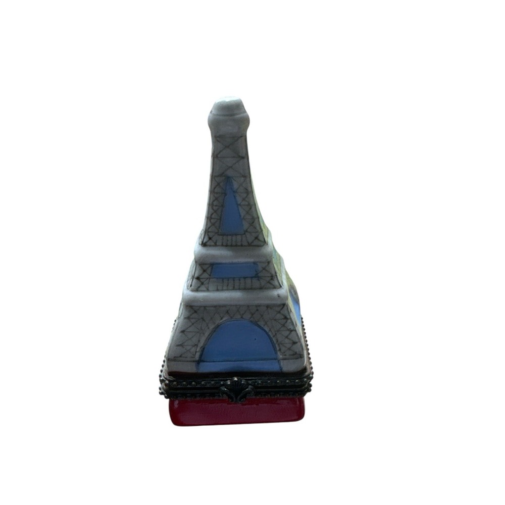 French Paris Limoges Style Trinket Eiffel Tower Box